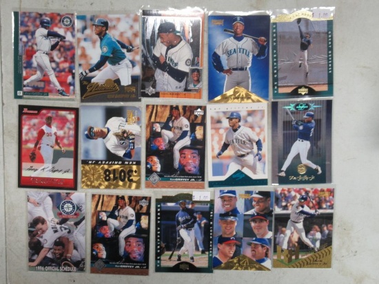 15 Card Lot of Ken Griffey Jr. Seattle Mariners Baseball Cards