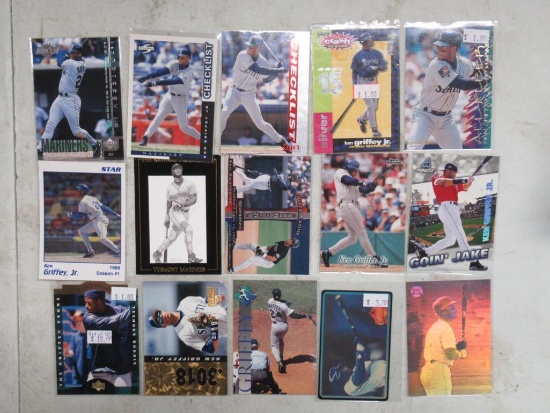 15 Card Lot of Ken Griffey Jr. Seattle Mariners Baseball Cards