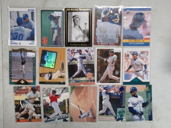 15 Card Lot of Ken Griffey Jr. Seattle Mariners Baseball Cards