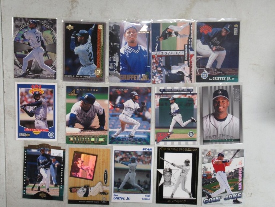15 Card Lot of Ken Griffey Jr. Seattle Mariners Baseball Cards