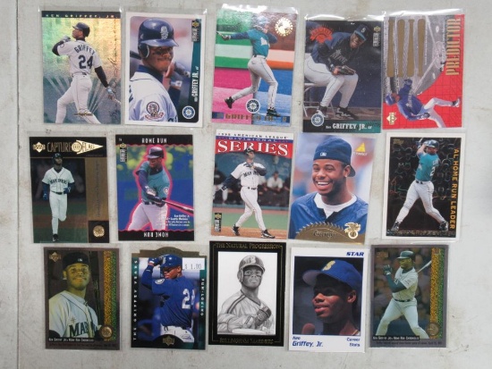 15 Card Lot of Ken Griffey Jr. Seattle Mariners Baseball Cards
