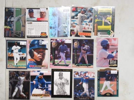 15 Card Lot of Ken Griffey Jr. Seattle Mariners Baseball Cards