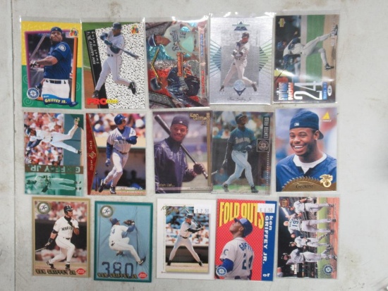 15 Card Lot of Ken Griffey Jr. Seattle Mariners Baseball Cards