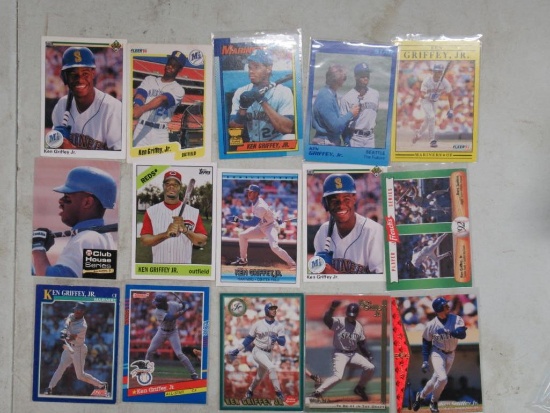 15 Card Lot of Ken Griffey Jr. Seattle Mariners Baseball Cards