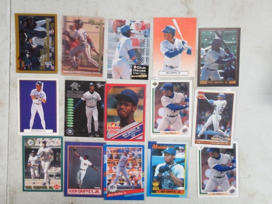 15 Card Lot of Ken Griffey Jr. Seattle Mariners Baseball Cards