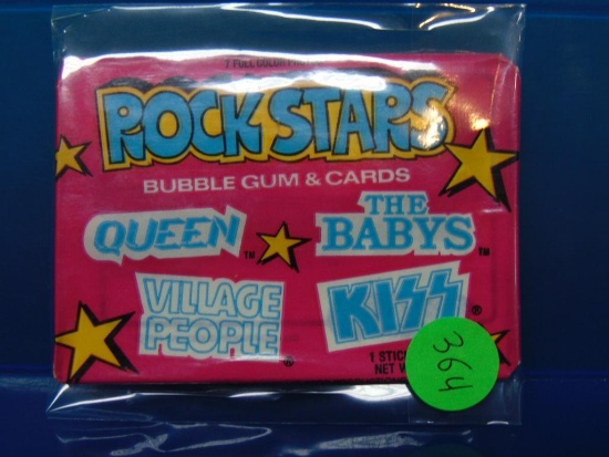 1979 Rock Stars Trading Cards - Sealed Wax Pack
