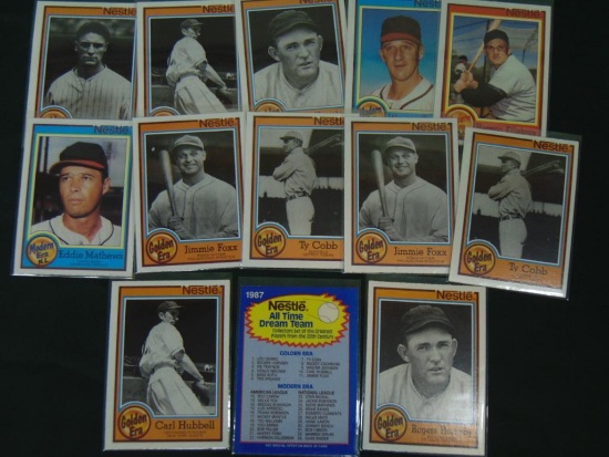1987 Rare Topps Nestle Baseball Cards - Lot Of 13