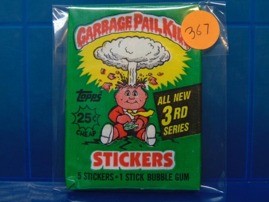 Garbage Pail Kids 3rd Series Sticker Trading Cards - Sealed Wax Pack