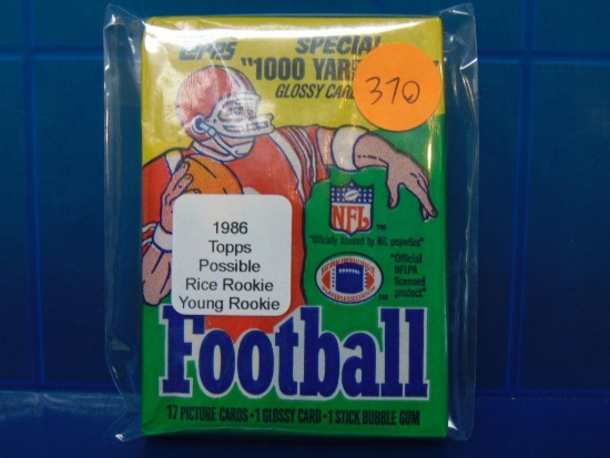 1986 Topps Football Cards - Sealed Wax Pack