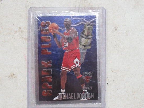 Rare 1996-97 Topps Spark Plugs Michael Jordan Chicago Bulls Insert Basketball Card