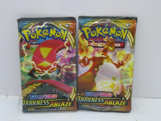 NEW HOT PRODUCT Sealed Pokemon Darkness Ablaze 2 Count 10-Card Pack Lot