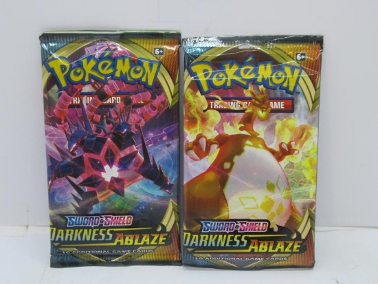 NEW HOT PRODUCT Sealed Pokemon Darkness Ablaze 2 Count 10-Card Pack Lot