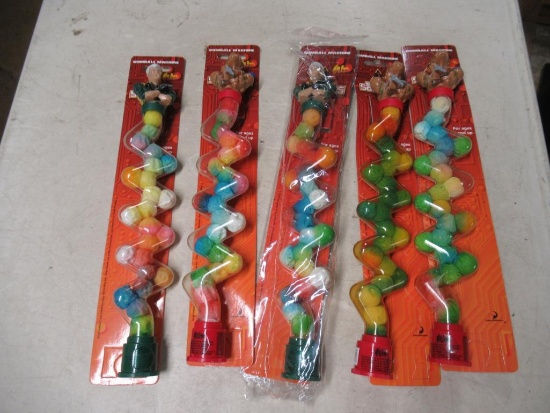 5 Vintage Small Soldiers Gumball Machine