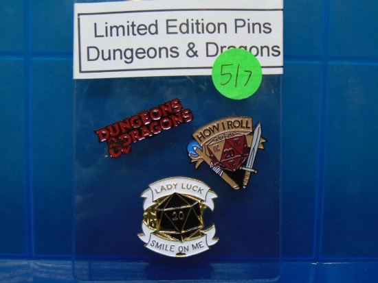 Three Limited Edition Collectible Pins - Dungeons & Dragons