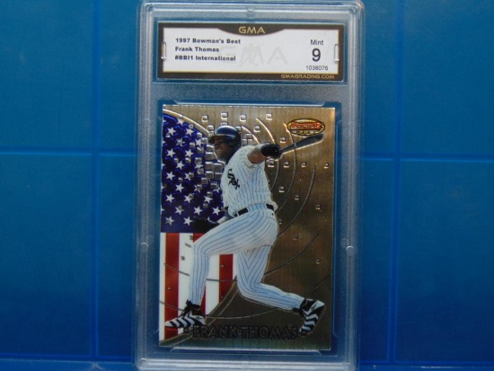 1997 Bowman's Best Baseball Card #BBI1 Frank Thomas International - Graded MINT 9