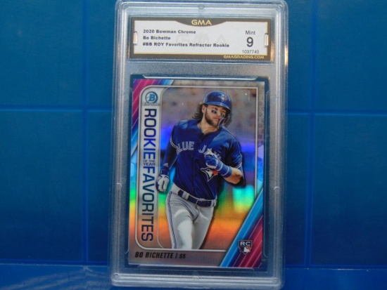 2020 Bowman Chrome Baseball ROY Favorites Refractors Card #BB Bo Bichette RC - Graded MINT 9