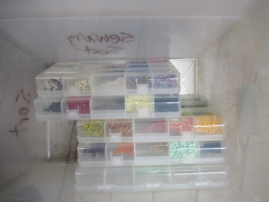 Tote of Craft Beads