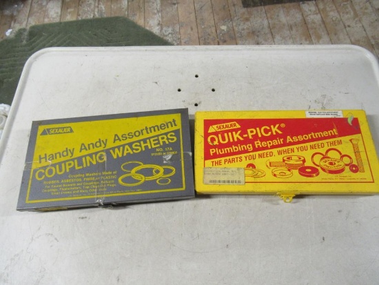 2 Vintage Tins of Hardware Items