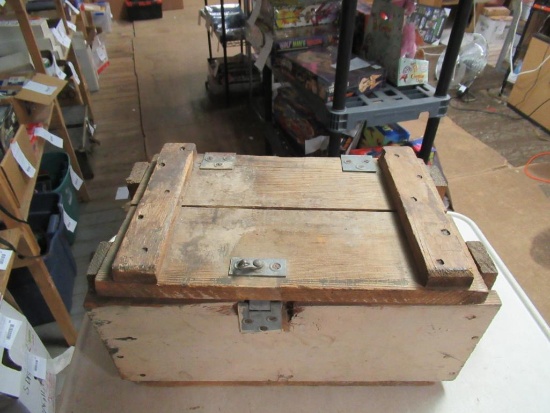 Wood Ammo Box 8x17x10. NO SHIPPING