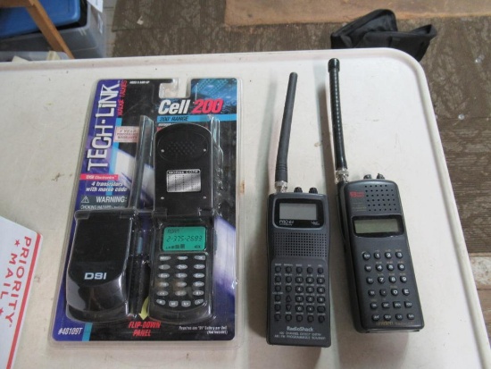 2 Scanners and New Cell 200 Walkie Talkie
