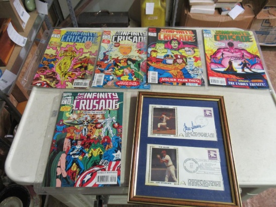 4 Signed and Numbered Comic Books and more