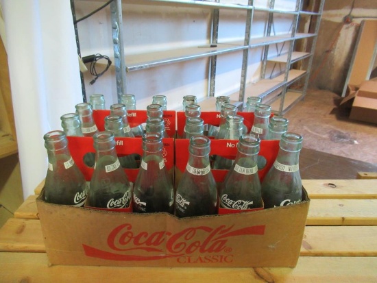 Vintage Box of 24 Opened Coca-Cola. NO SHIPPING