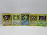 5 Card Lot of Vintage Pokemon Holofoil Rare Cards from STORAGE UNIT HOARD