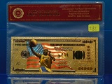 24K Gold Commemorative US Bank Note - Kobe Bryant