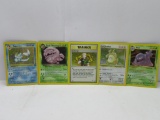 5 Card Lot of Vintage Pokemon Holofoil Rare Cards from STORAGE UNIT HOARD