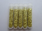 5 Vials of Gold Flake