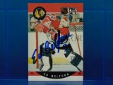 1990-91 Pro Set Hockey Card #598 Ed Belfour RC - Autographed