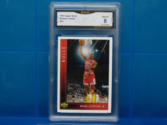 1993-94 Upper Deck Basketball Card #23 Michael Jordan - Graded NM-MT 8