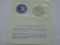 1972 United States Eisenhower Uncirculated Silver Dollar in Original Blue Envelope