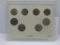 World War II Obsolete Coin Collection with 4 35% Silver Nickels in Display Holder