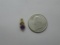 Amethyst and Diamond 14k Yellow Gold Heart Pendant (almost 1g)