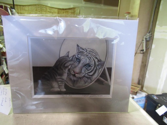 Kitty kat picture signed 14x11 NO SHIPPING