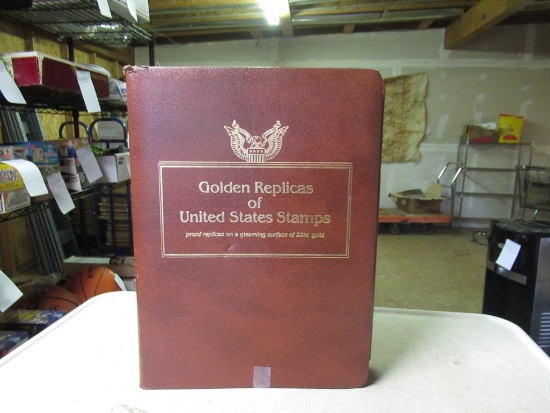 Golden replicas of the united states stamps