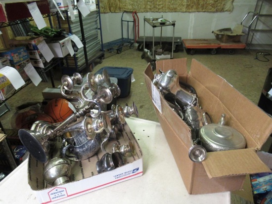 Silver like candle holders & more NO SHIPPING