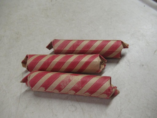 3 Rolls of 1940's penies
