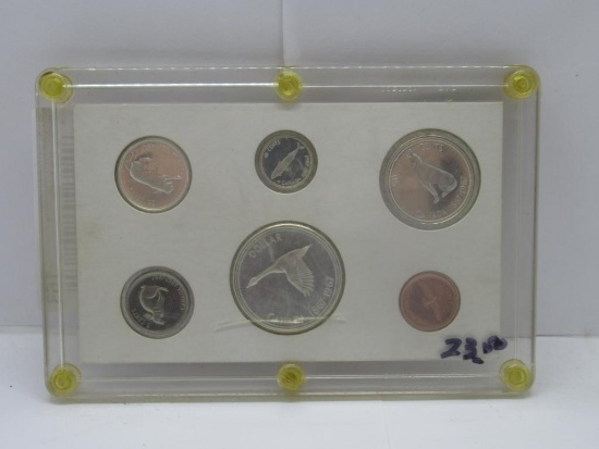 1967 Canada Proof-Like Set in Display with Silver Dollar, Half Dollar, Quarter & Dime