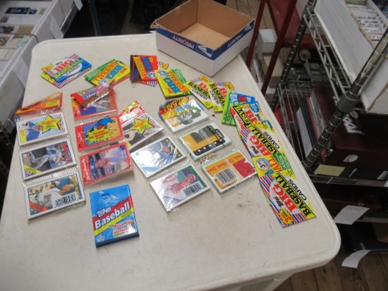 Sealed Packs of Sports Cards