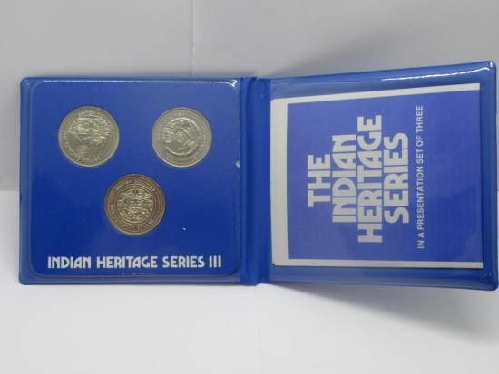 Canada The Indian Heritage Series 3 Dollar Display in Holders