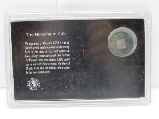 2,000 Thousand Year Old Millennium Coin fom Ancient China in Display Holder