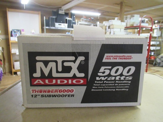 NIB Car Audio MTX 12" 500 watt subwoofer. 8 ohm.
