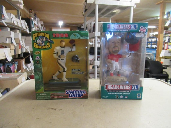 Mark Brunel and Mark McGwire Figures
