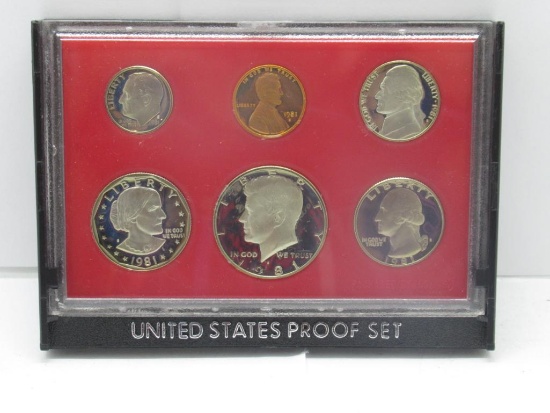 1981 United States Mint Proof Coin Set in Original Box