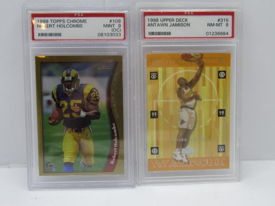 2 Card Lot of PSA Graded Rookie Cards from Collection