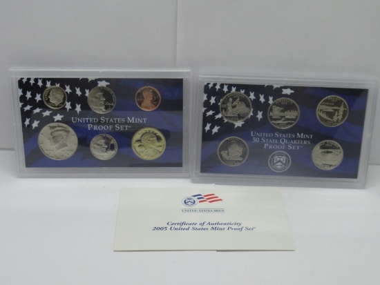 2005 United States Mint Proof Coin Set in Original Box