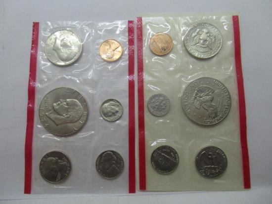 1974 United States Mint Uncirculated Coin Set In Original Envelope