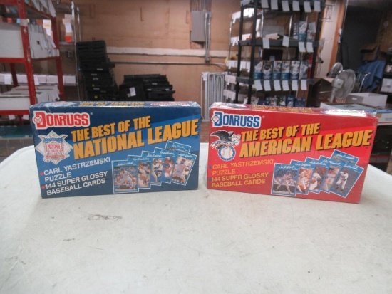 2 Sealed boxes of don Russ best of the national & American league